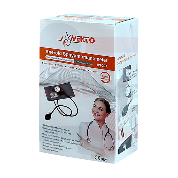 فشارسنج عقربه ای و گوشی پزشکی وکتو Vekto Dial Pressure Gauge