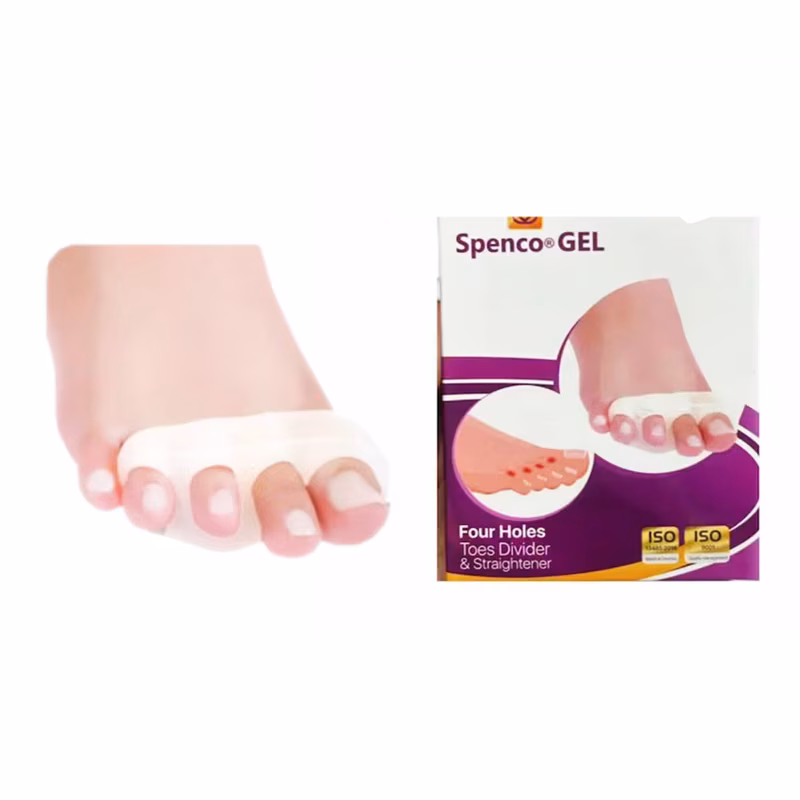 پد جداکننده انگشتان پا مدل چهار حلقه اسپنکو ژل کد 1019
