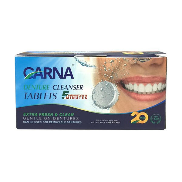 قرص تمیزکننده دندان مصنوعی کارنا CARNA